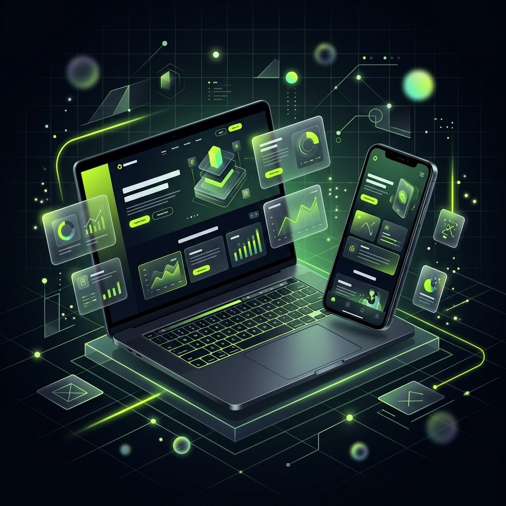 Landing Page moderna em dispositivos