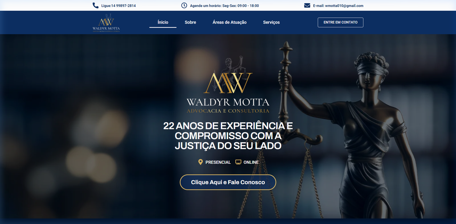 Waldyr Advocacia - Landing Page